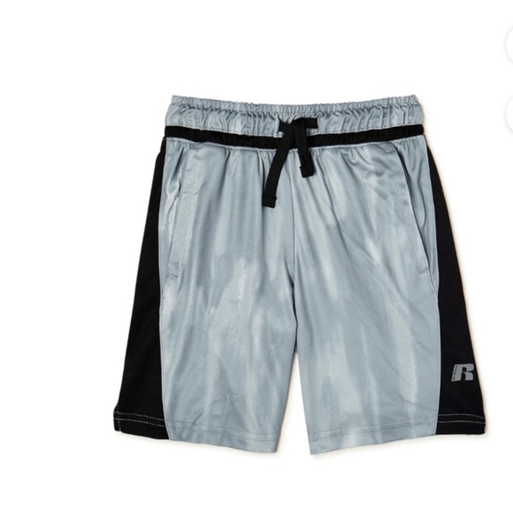 Big boy gray black moisture wicking athletic Pull-On Shorts size Large new‎